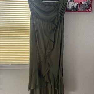Mudd Olive Green strapless dress BOGO